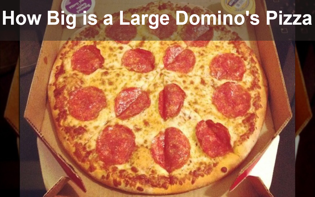 How Big is a Large Domino's Pizza