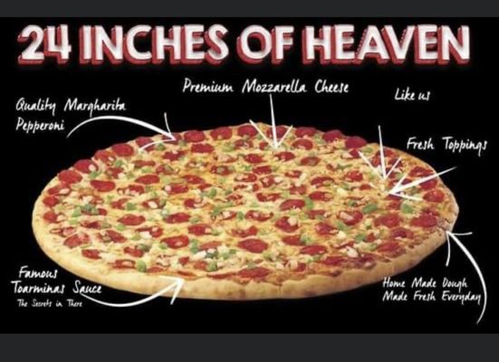 How Big is a 24 inch Pizza
